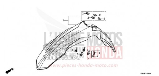 AILE AVANT CRF250RJ de 2018